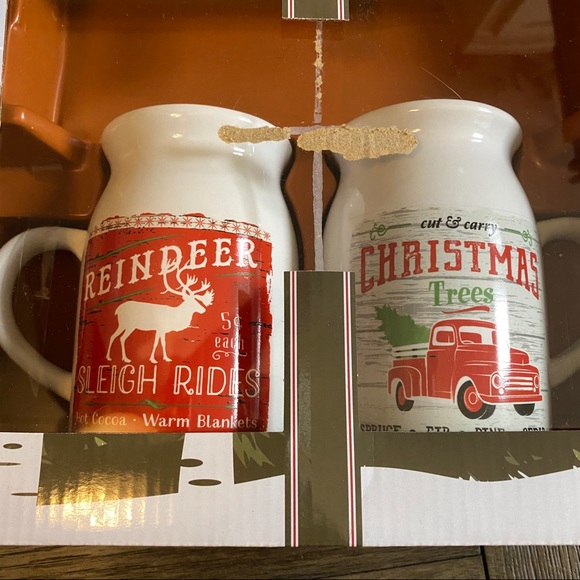 NEW SET 2 CERAMIC CHRISTMAS MUGS - Picture 9 of 10
